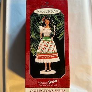 Hallmark Keepsake Ornament from 1998. Mexican Barbie.